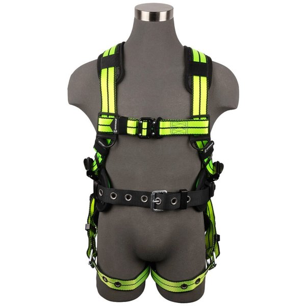 Safewaze PRO+ Construction Harness: 1D, QC Chest, TB Legs, S, No Side D-Rings 021-1434